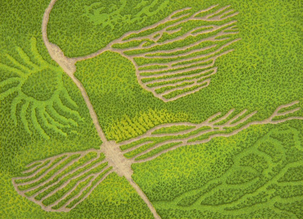 2015 casein on panel 22x16