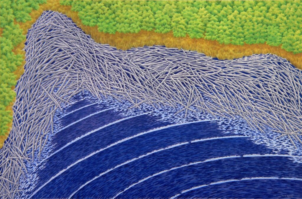 2015 casein on panel 20 x 30