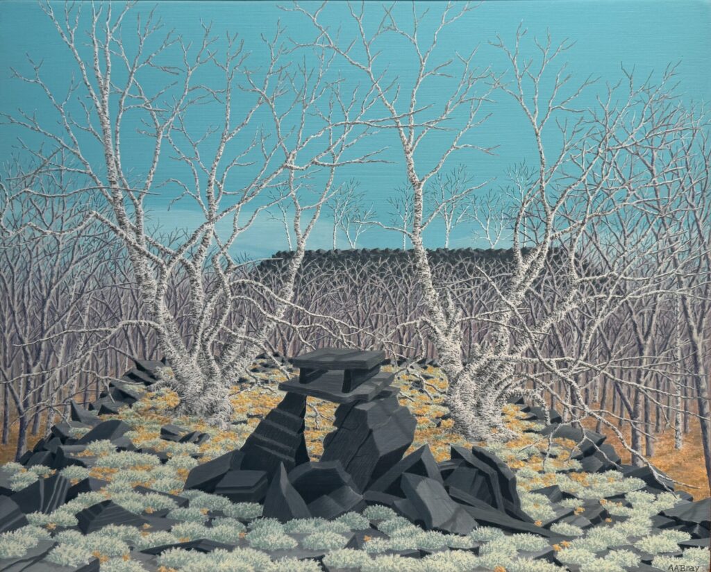 1994 casein on panel 16 x 20 inches