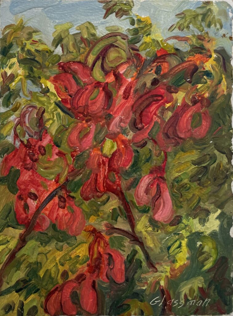 2021 oil on paper 7 3/4 x 5 3/4 inches