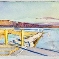 2026 watercolor 4 1/2 x 7