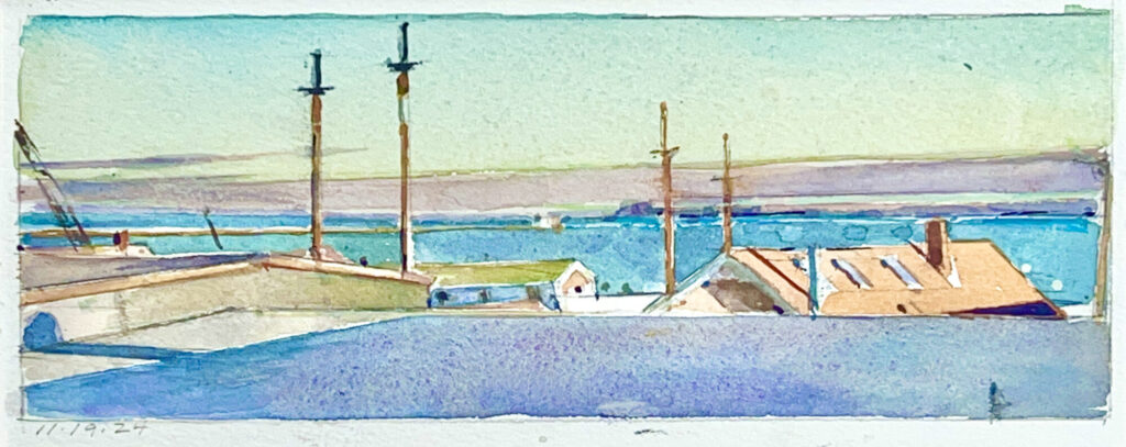 2023 watercolor 4 1/2 x 11
