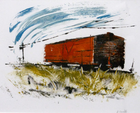 2006 oil monotypes 8 1/2 x 11 inches