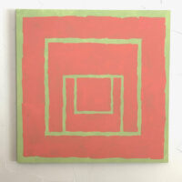 2026, flashe on aluminum, 18 x 18