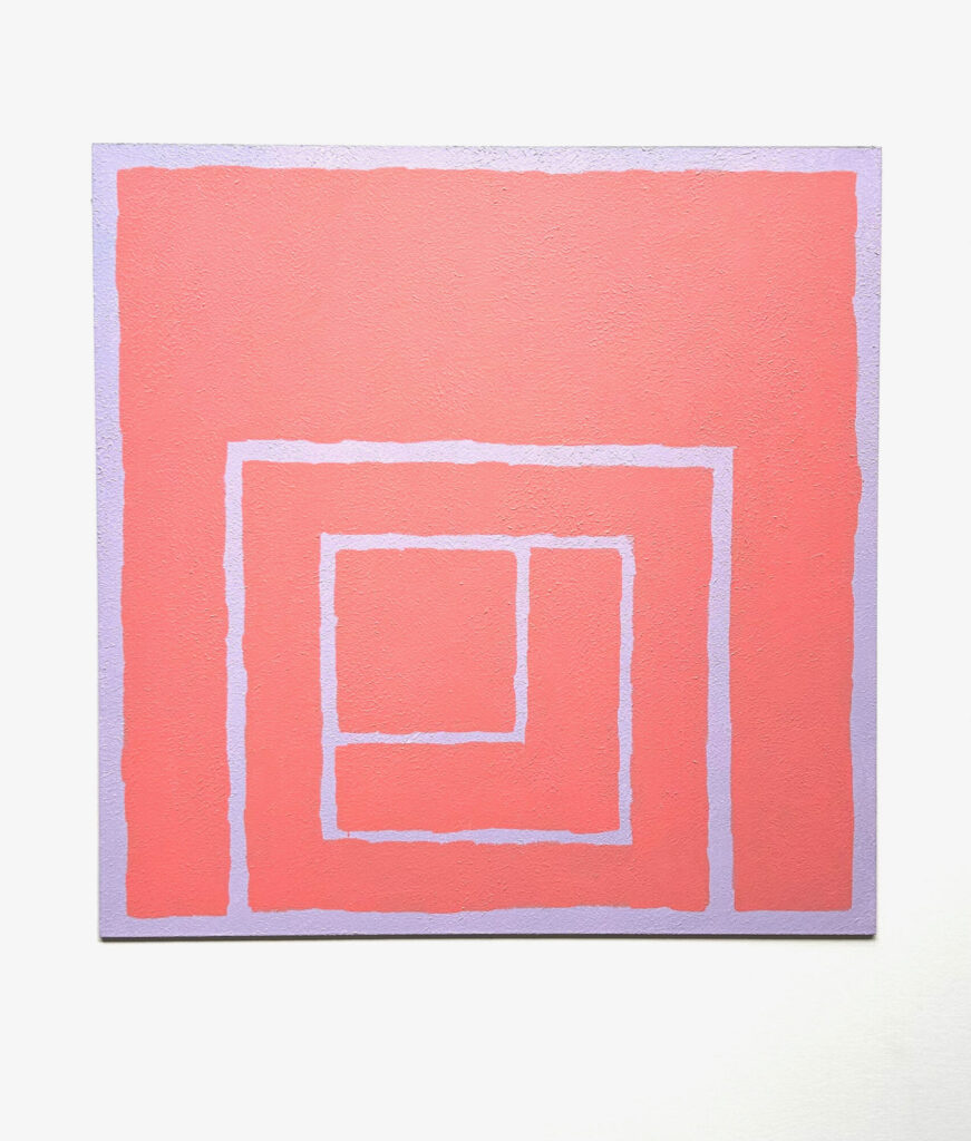 2026, flashe on aluminum, 18 x 18