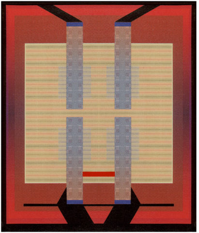 2008 acrylic and archival ink on canvas 14 x 12 inches