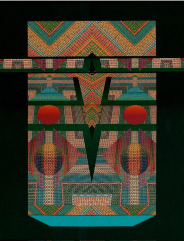 2010 acrylic and archival pigment on canvas 15 x 12 inches