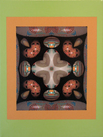 2009 acrylic and archival ink on canvas 15 x 11 inches