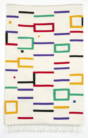 2009 weft wool, warp linen 69 x 46 inches