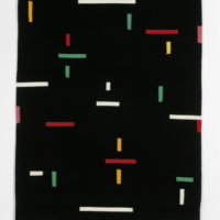 2009 weft wool, warp linen 68 x 45 1/2 inches