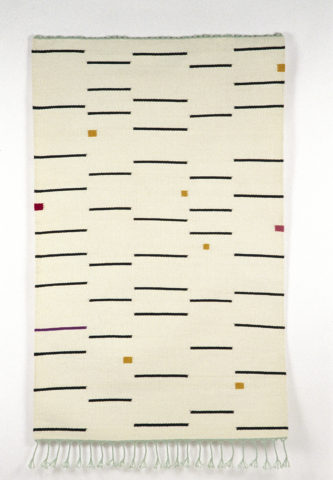 2005 weft wool, warp linen 68 x 43 inches