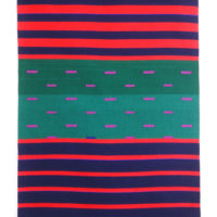 1998 weft wool, warp linen 70 x 46 inches