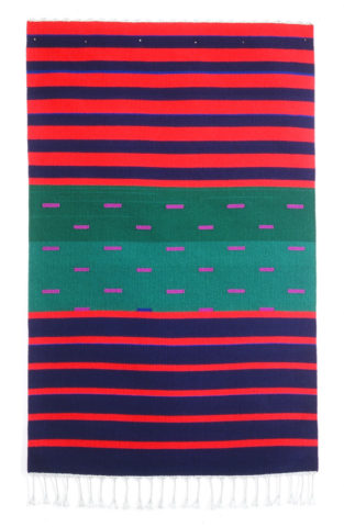 1998 weft wool, warp linen 70 x 46 inches