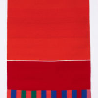 2012 weft wool, warp linen 69 x 46 inches