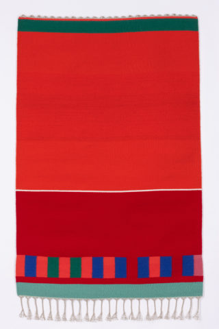 2012 weft wool, warp linen 69 x 46 inches