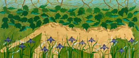 2011 oil on canvas 22 x 52 inches private collection