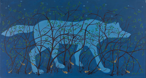 2011 oil on canvas 26 x 48 inches