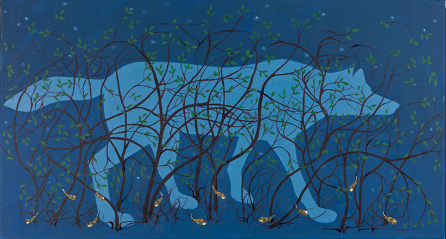 2011 oil on canvas 26 x 48 inches