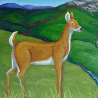 2007 oil on board 6 1/2 x 7 inches