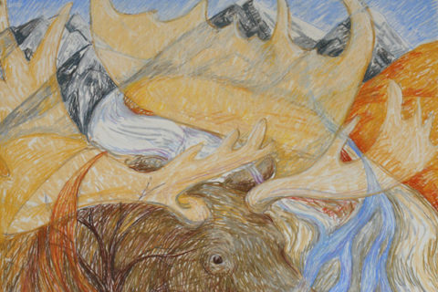 2008 pastel on paper 22 1/2 x 30 1/4 inches