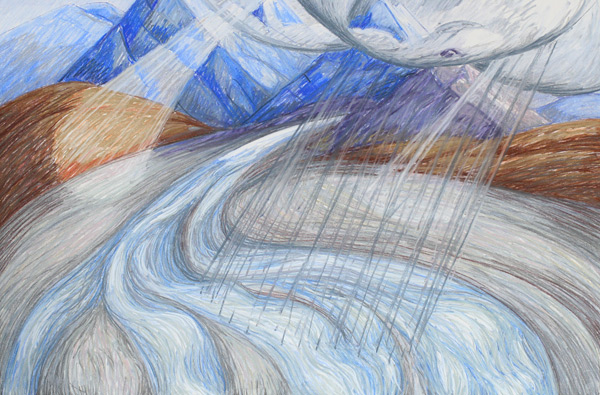 2008 pastel on paper 22 1/2 x 30 1/4 inches