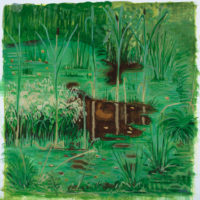 2005 oil on wood 16 x 16 inches