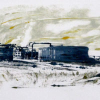 2006 oil monotypes 8 1/2 x 14 inches