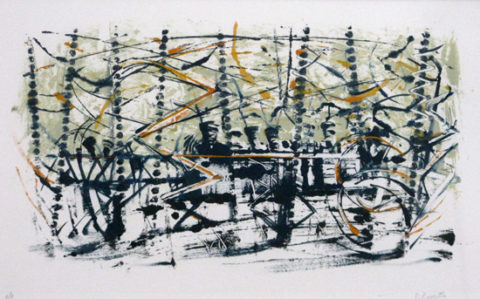 2006 oil monotype 8 1/2 x 14 inches