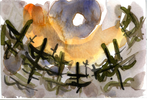 2011 watercolor 4 x 6 inches