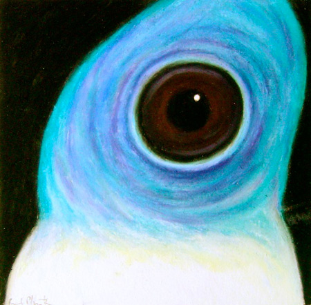 2002 oil pastel on paper 5 x 5 inches