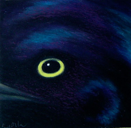 2000 oil pastel on paper 5 x 5 inches