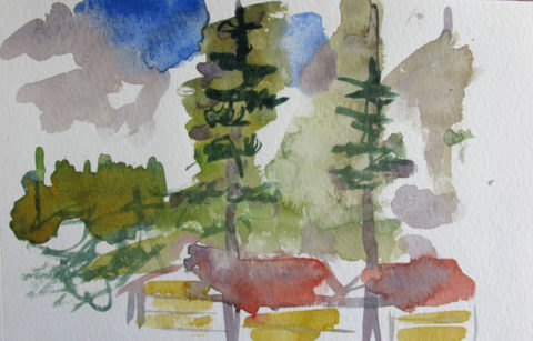 2006 watercolor 5 x 8 inches