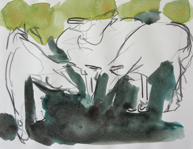 2005 watercolor 6 x 7 inches