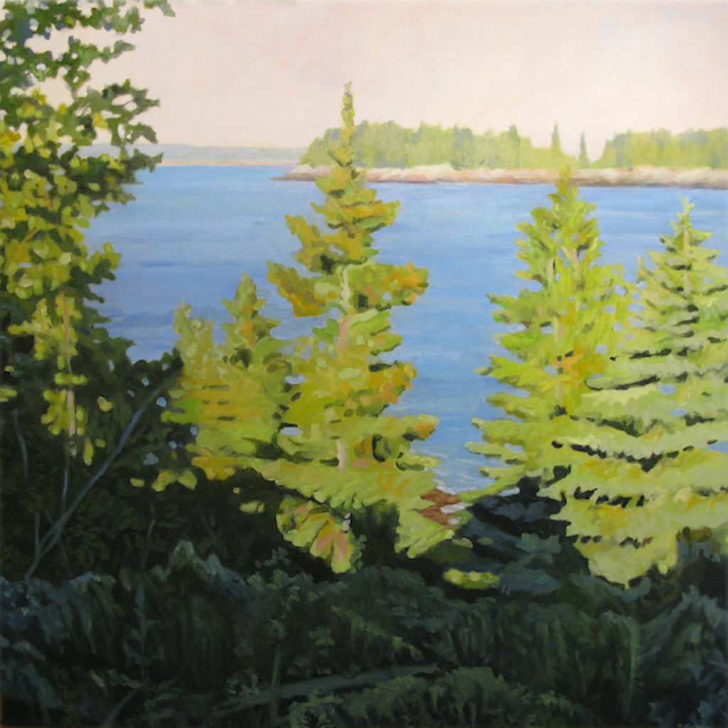 Kellogg View from Great Spruce Head Island oil on canvas 60 x 60 inches Frederic Kellogg Private Collection.jpg
