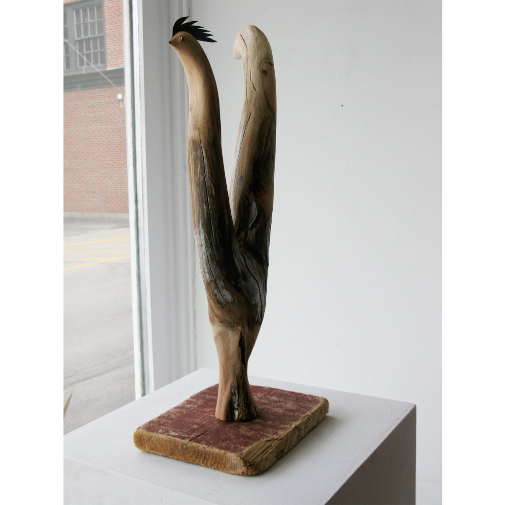 2014 driftwood and metal 18 x 6 x 11 1/2 inches