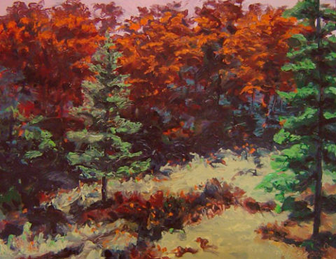 1999 oil on wood 14 1/2 x 18 1/2 inches
