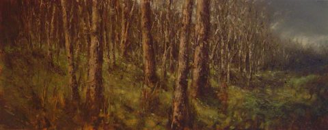 2000 oil on panel 16 x 40 inches Private Collection