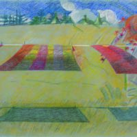 1979 hard pastel on paper 18 3/4 x 25 inches Private Collection