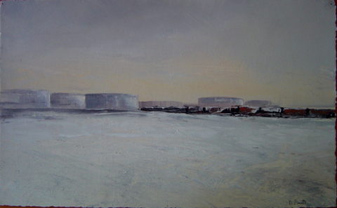 2008 oil on gessoed rag 11 x 18 inches Private Collection