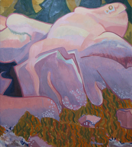 1987 oil on linen 40 x 36 inches