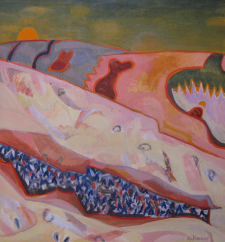 1989 oil on linen 34 x 36 inches