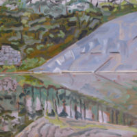 2002 oil on panel 10 3/4 x 16 7/8 inches