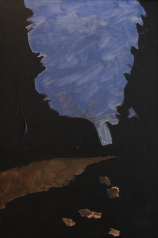 1995 oil on masonite 15 x 10 inches