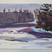 watercolor on paper Private Collection