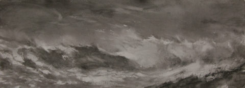 2015 graphite on paper 6 x 16 inches