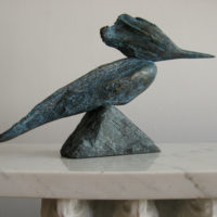 2015 bronze cast of driftwood 7 x 11 1/2 x 3 inches