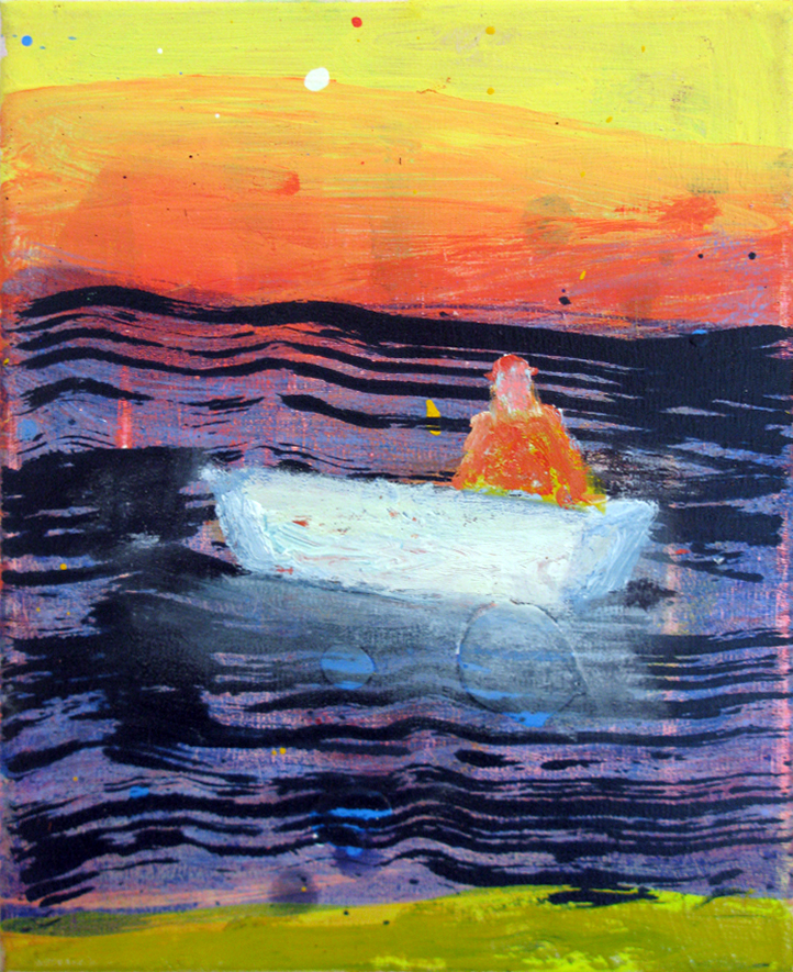 2015 oil and acrylic on canvas in Private Collection