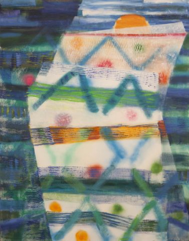 2015 acrylic and oil on canvas 59 1/3 x 45 1/3 inches