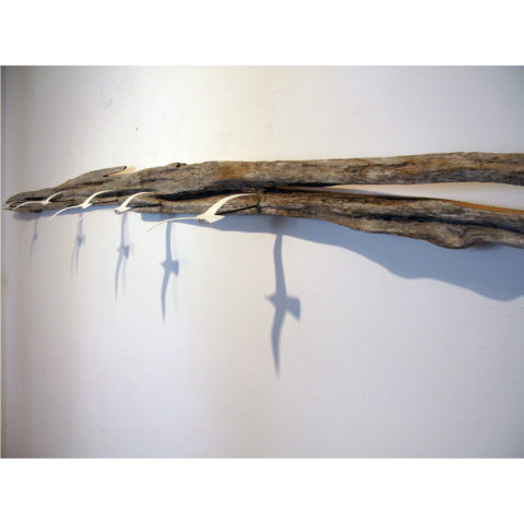 2015 cedar and pine driftwood 105 x 5 x 5 inches in Private Collection