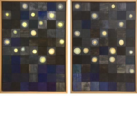 2017 acrylich on wood 15 x 11 inches each